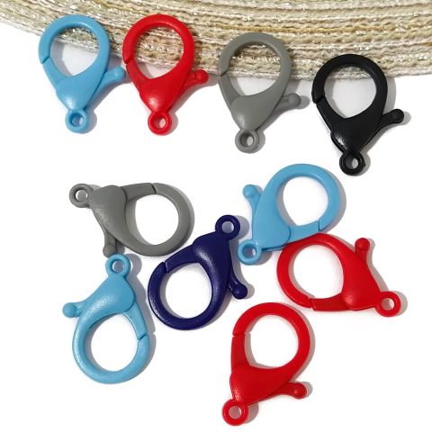 Fecho Lagosta Plastico Fosco 25mm 10UN