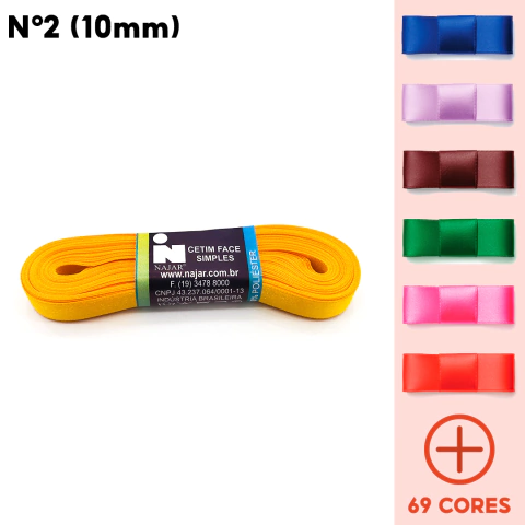 Fita Cetim N2 - 10mm (10m)