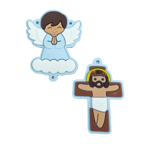 Aplique Embor. Cruz e Anjo