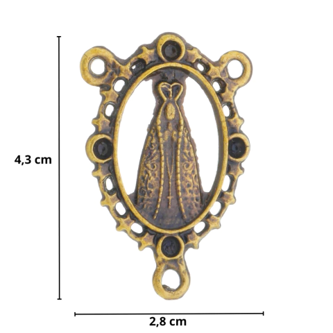 Entremeio N Sra Aparecida 3,0 x 2,0 cm
