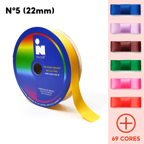 Fita Cetim N5 - 22mm (50m)