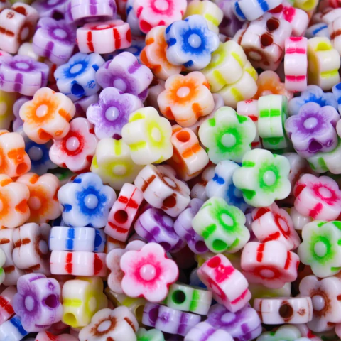 Entremeio Acrílico Flor Infantil 08mm 25g