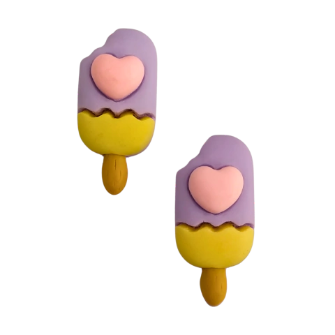 Aplique Resina 2UN Picolé LOVE