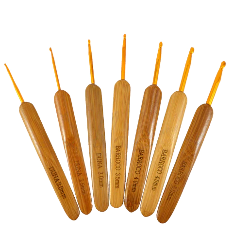 Agulha Crochê Bambu