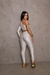 CONJUNTO CIRRÊ CROPPED OMBRO ÚNICO MANGA LONGA E CALÇA - USE LIVIA RAFAELLE 