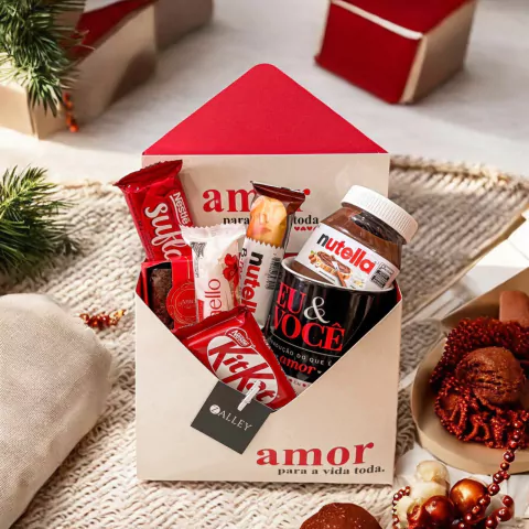 CESTA DE CAFÉ DA MANHÃ EU & VOCÊ