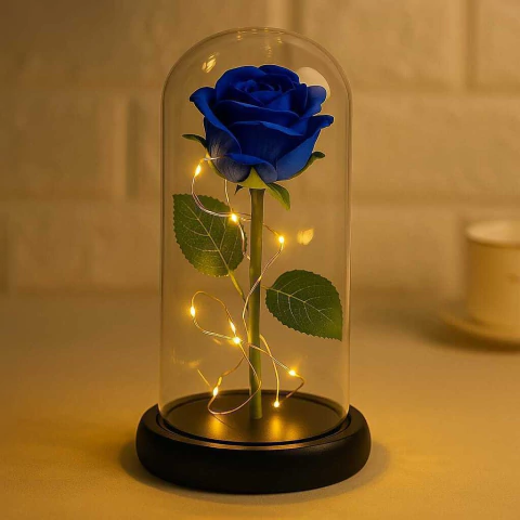 ROSA ENCANTADA | CÚPULA DE VIDRO BLUE - comprar online