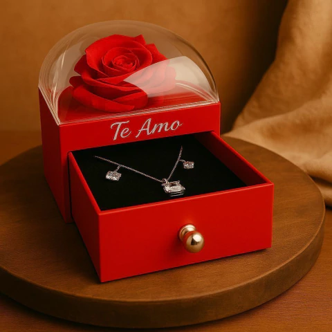 CONJUNTO ROMÂNTICO EM PRATA 925 COM ZIRCÔNIAS - comprar online