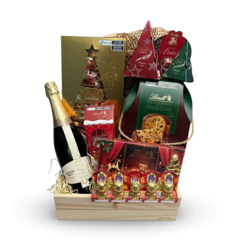 CESTA NATAL PREMIUM COM CHANDON | LINDT CELEBRATION
