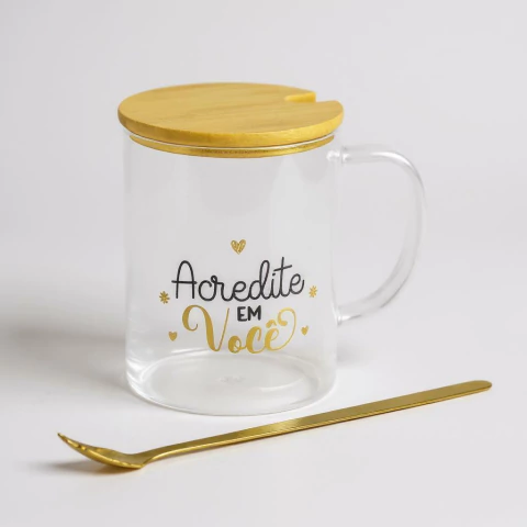 CANECA DE VIDRO & BAMBU | INSPIRAÇÃO - comprar online