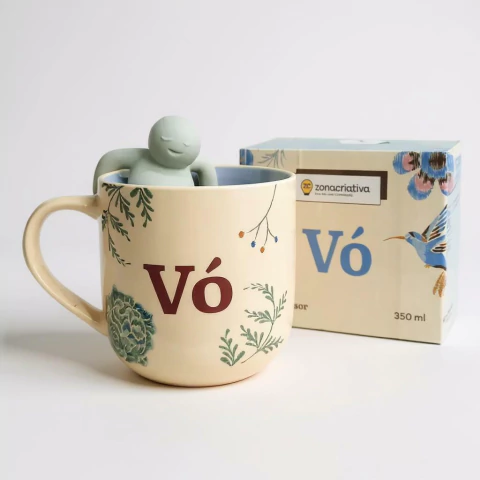 CANECA COM INFUSOR DE CHÁ | AVÓ - comprar online