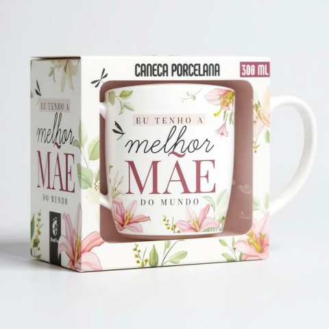 CANECA PORCELANA URBAN 300ML - MELHOR MÃE DO MUNDO - comprar online