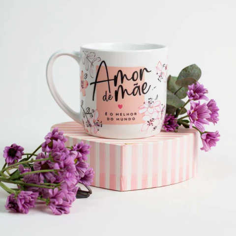 CANECA PORCELANA | AMOR DE MÃE O MELHOR - comprar online