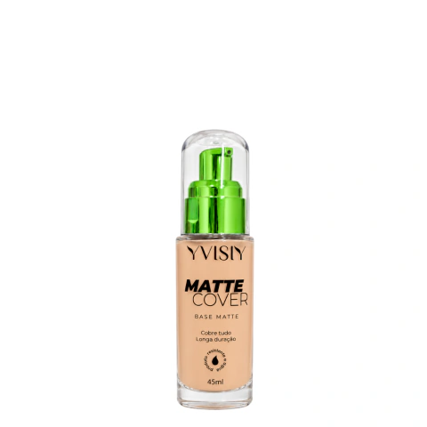 Base Líquida Matte Cover Resistente a água Yvisiy 45ml