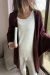 Cardigan Tricot Alexia Bordô - comprar online