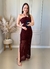 VESTIDO TRICOT LONGO DANIA FÚCSIA - loja online