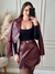 JAQUETA COURO PU DEMY MARSALA - comprar online