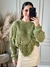 BLUSA TRICOT GARDÊNIA BOHO VERDE - comprar online
