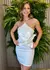 Vestido curto com flor Carmen - Via K. Rose - Moda Feminina