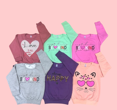 PACK 65.900 $ 6 BUZOS FRIZADOS DE NENA + 6 JOGGINGS SUPER FRIZADOS DE NENA TALLES DEL 4 AL 14 - tienda online