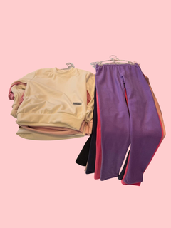 Pack 52.900 $ 6 buzos de darlon lisos + 6 calzas de darlon lisas talles del 4 al 14 - comprar online