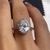 Anel Cristal em Gota - Prata 925