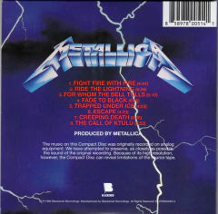Metallica Ride The Lightning Cd Digisleeve Remastered en internet