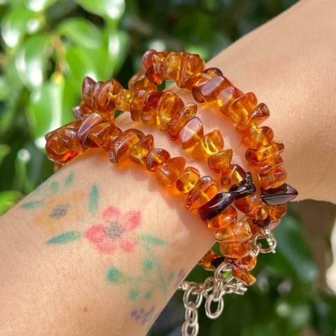 PULSERA DE ESCALLAS AMBAR