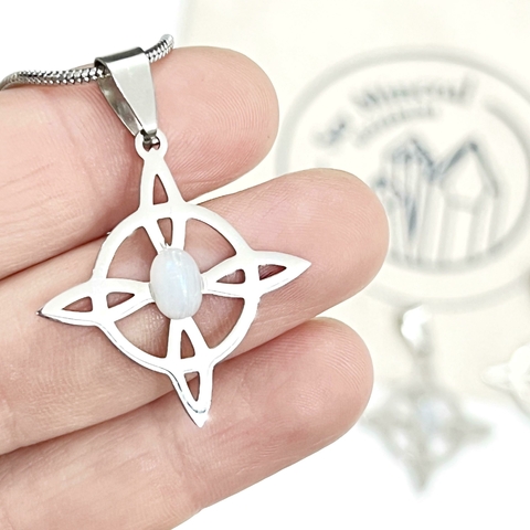 NUDO DE BRUJA GRANDE ACERO 3 CM ADULARIA