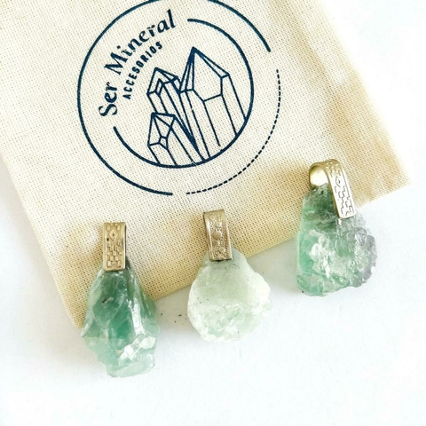 DIJE DE ALPACA FLUORITA VERDE MEDIANO