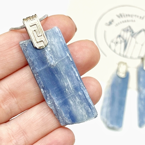 DIJE DE ALPACA CIANITA AZUL GRANDE