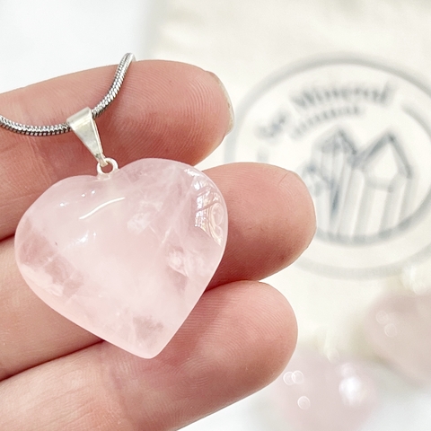 CORAZON CUARZO ROSA