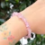 PULSERA DE ESCALLAS CUARZO ROSA PREMIUM en internet