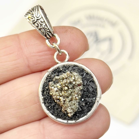 DIJE CAZUELA PIRITA BASE DE TURMALINA