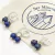 MINI ARITOS CORONITA LAPISLAZULI - comprar online