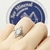 ANILLO NUDO DE BRUJA ACERO ADULARIA ( piedra de la luna ) - comprar online