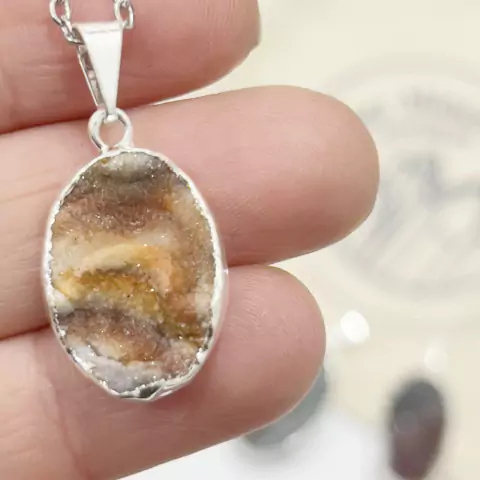 DIJE AGATA CALCEDONIA PEQUEÑO