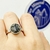 ANILLO CAZUELA PIRITA Y TURMALINA - comprar online