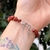 PULSERA DE ESCALLAS JASPE ROJO - Ser Mineral Accesorios
