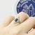ANILLO NUDO DE BRUJA ACERO MALAQUITA - comprar online