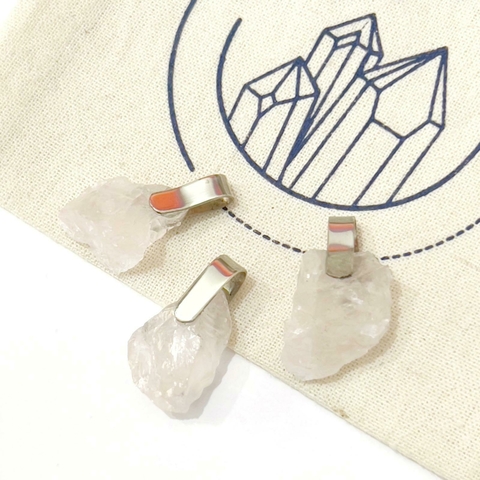 DIJE DE ALPACA CUARZO ROSA PEQUEÑO