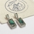 DIJE CAZUELA RECTANGULAR MALAQUITA Y PIRITA - Ser Mineral Accesorios