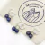 MINI ARITOS CORONITA LAPISLAZULI - Ser Mineral Accesorios