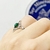 ANILLO NUDO DE BRUJA ACERO MALAQUITA en internet