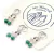 ARITOS GARANTE LABRADORITA Y MALAQUITA - Ser Mineral Accesorios