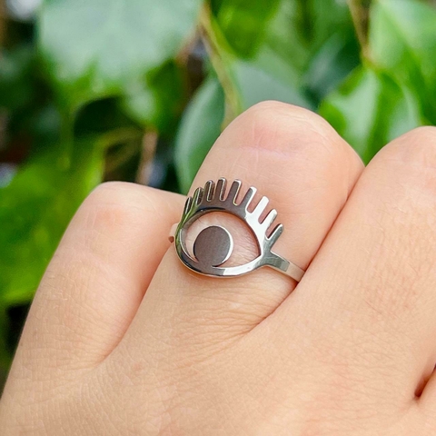 ANILLO OJITO DE ACERO