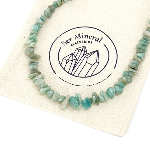 COLLAR DE ESCALLAS AMAZONITA - comprar online