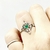 ANILLO NUDO DE BRUJA ACERO AGATA VERDE en internet