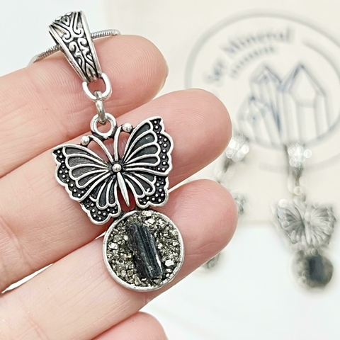 DIJE CAZUELA MARIPOSA TURMALINA