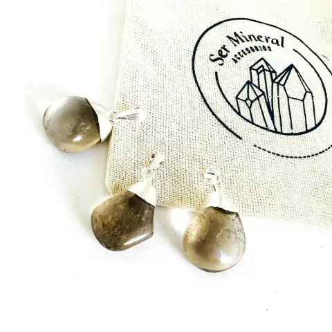 DIJE ROLADO CUARZO AHUMADO